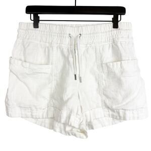 Athleta Cabo Linen 4” Shorts White - 8